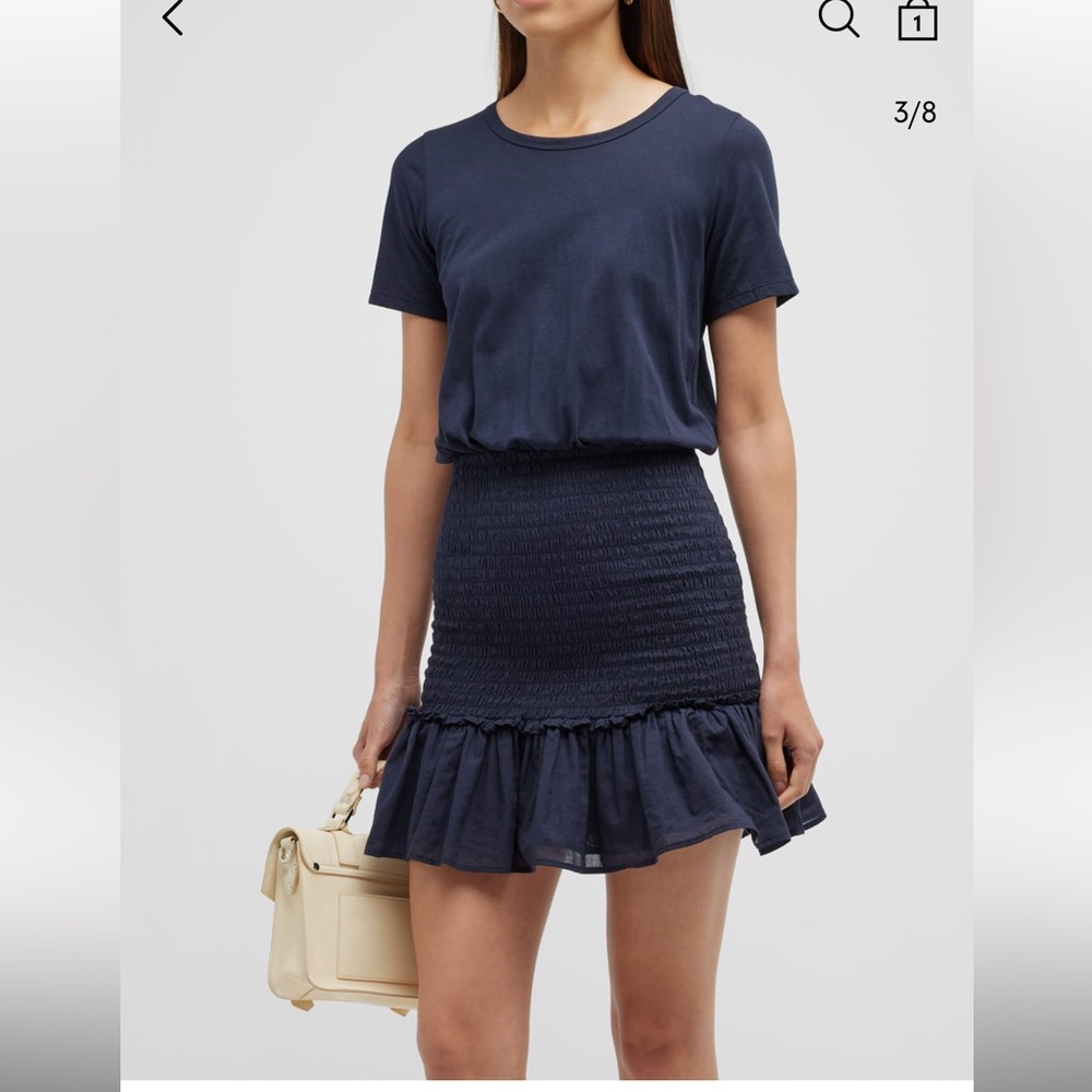 Veronica Beard
Aberdeen Short Sleeve Smocked Mini Dress
